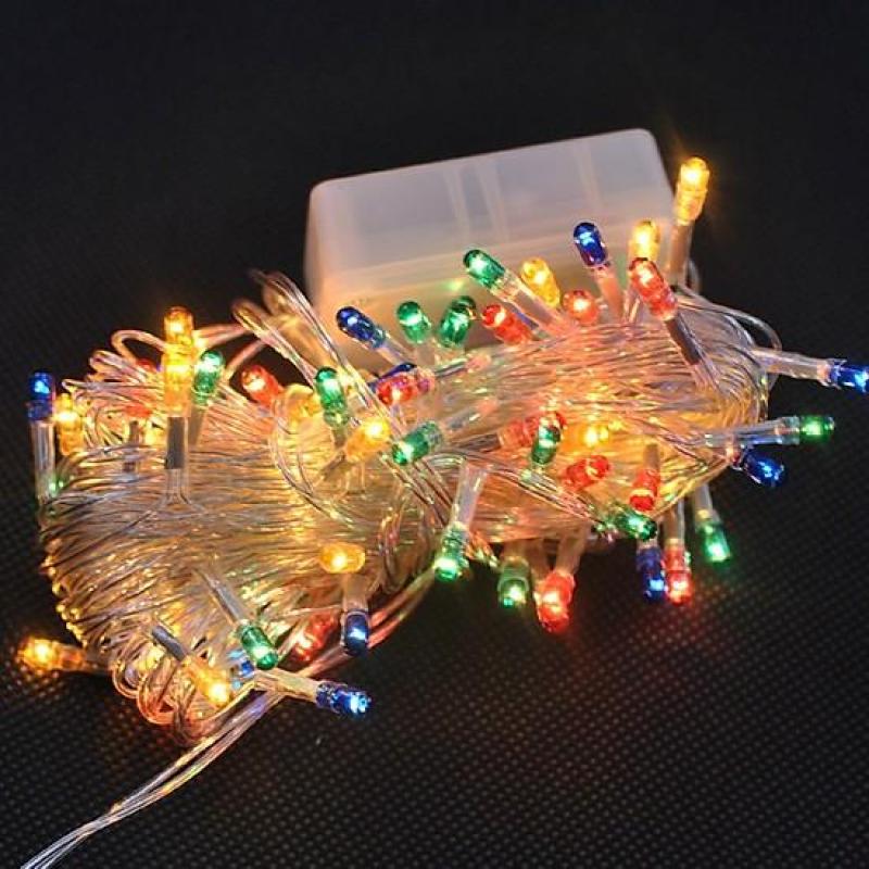 Bảng giá Đèn led trang trí tết, noel chớp nháy nhiều màu, dây dài 5m, tự động đổi màu - Đèn trang trí phòng khách, đèn trang trí tết - THẾ GIỚI SỈ LẺ 3