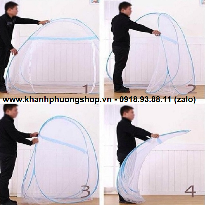 [HCM]mùng chụp tự bung - mùng chụp tự bung không đáy