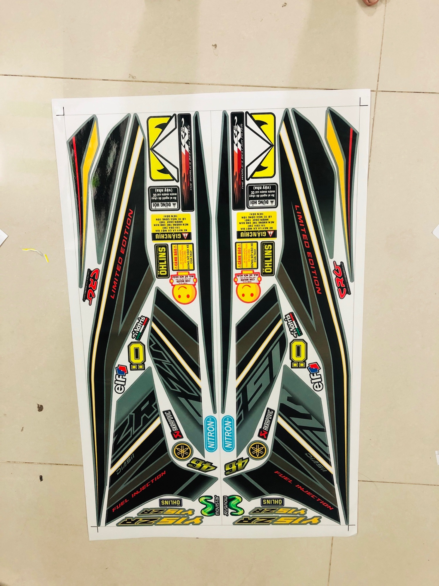 tem rời ex 150 dán xe xám xi măng