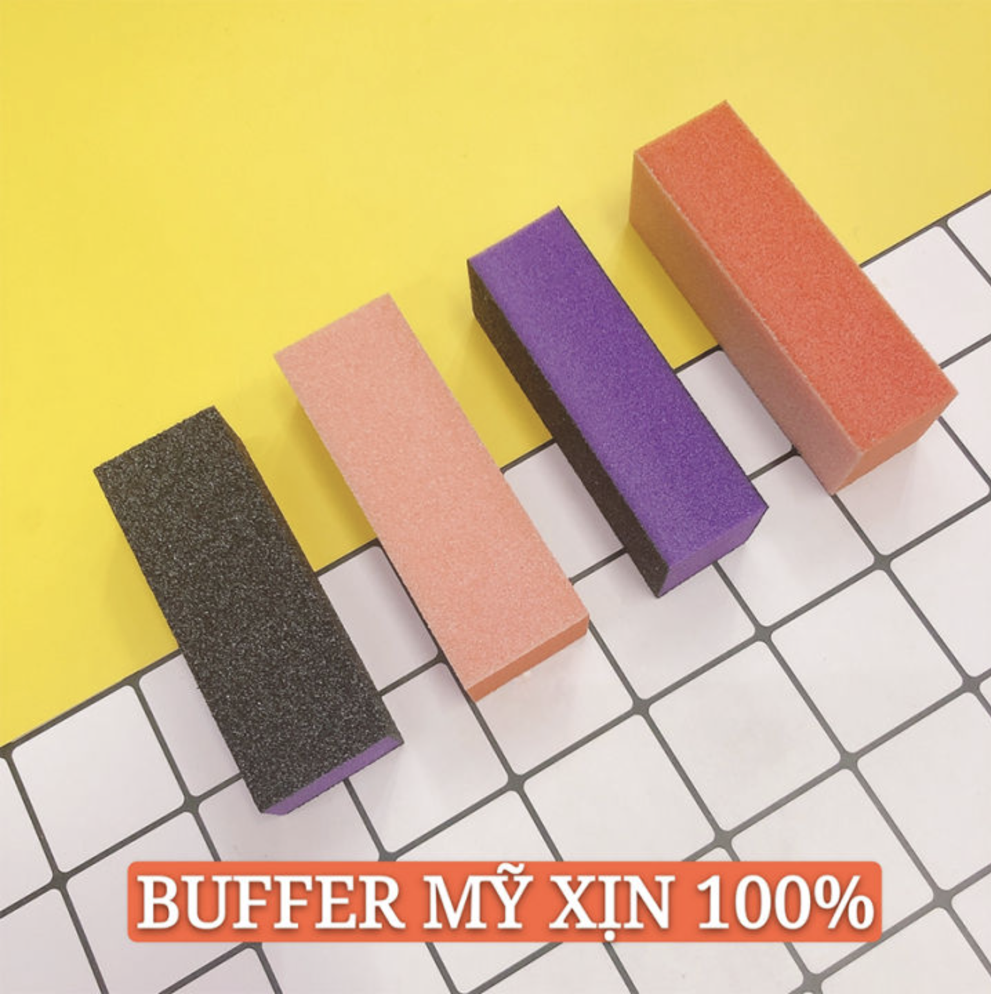 Phao dũa móng chà mịn Mỹ - buffer Mỹ chuyên dụng cho dân làm móng, Phao Mỹ