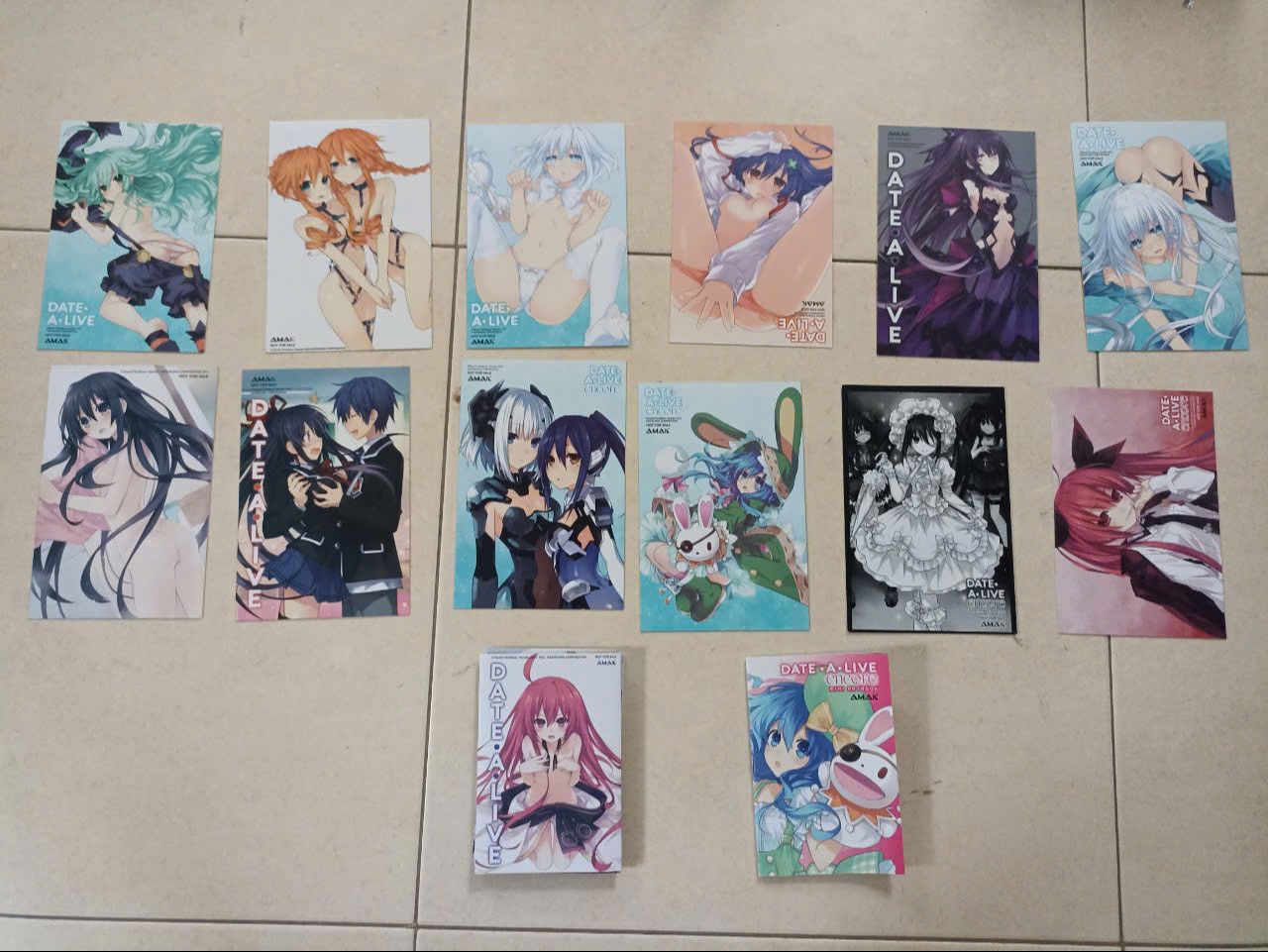 Phụ kiện Postcard, Bookmark, Sổ Note, Card mẫu Date A Live