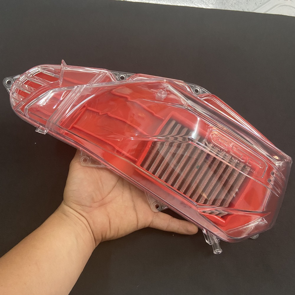 Ốp pô e trong suốt kèm gió độ trang trí xe vario không đụng hàng