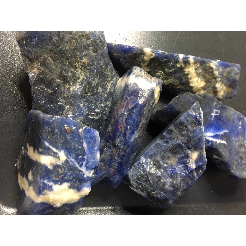 1000GR Đá Thô Màu Xanh Dương Sodalite