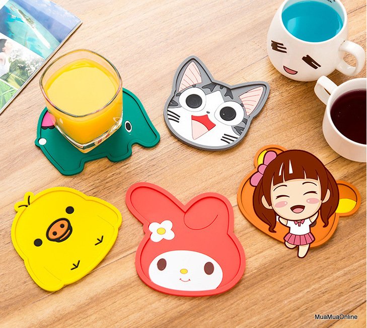 Miếng Lót Ly Hình Thú Cao Cấp