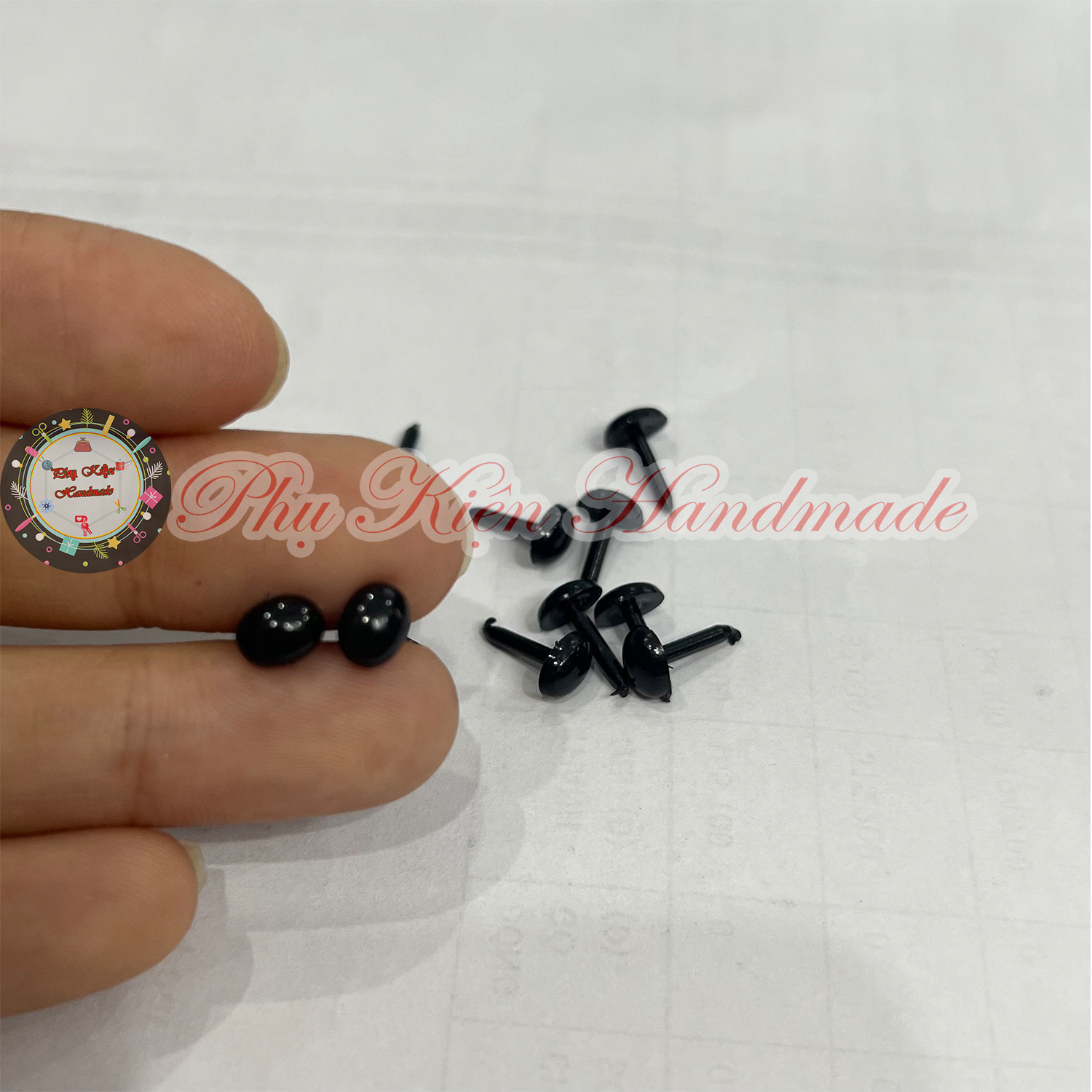 Mắt đinh oval làm thú bông handmade size nhỏ