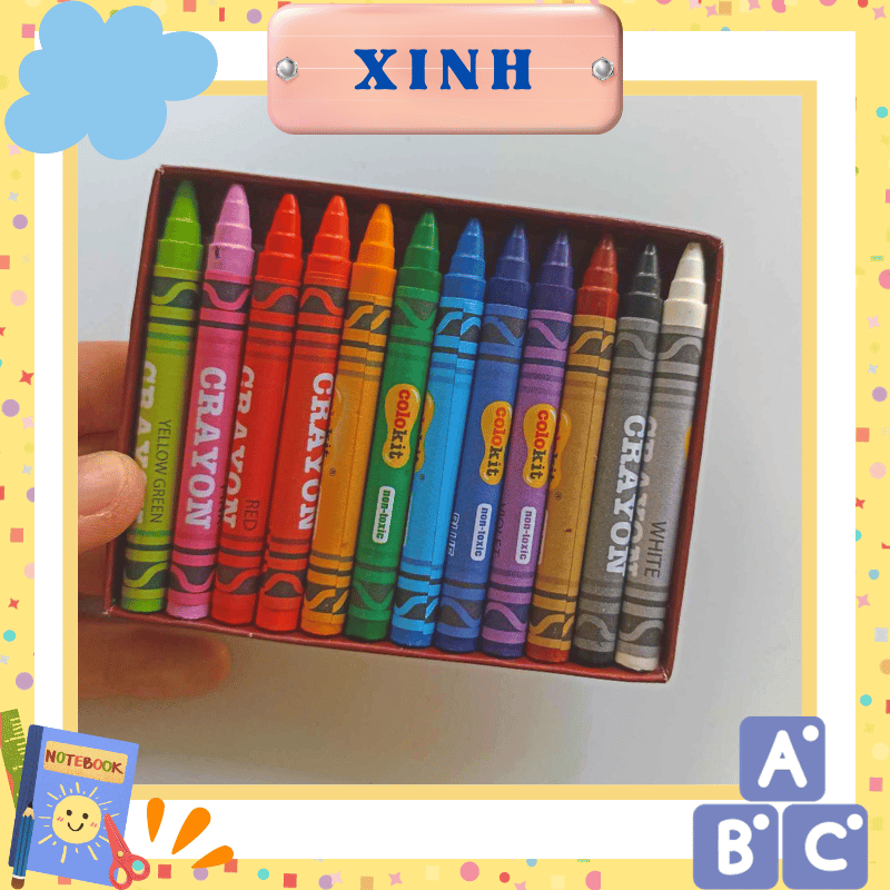 Bút sáp 12 màu colokit crc016