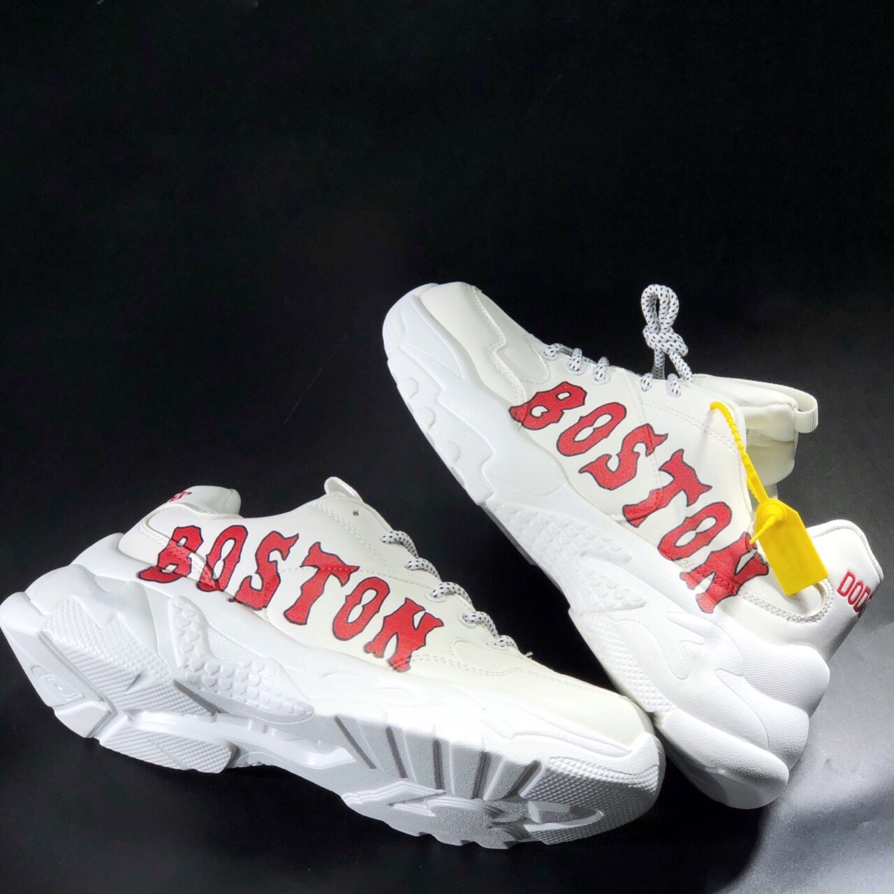 Giày Sneaker Nam Đế Độn MLB Boston Tăng Chiều Cao 5cm