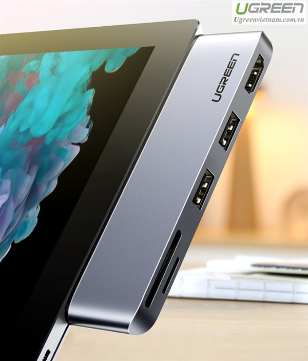 Thiết bị mở rộng HDMI/USB 3.0/SD/TF cho SurFace Pro  Ugreen 70338 cao cấp