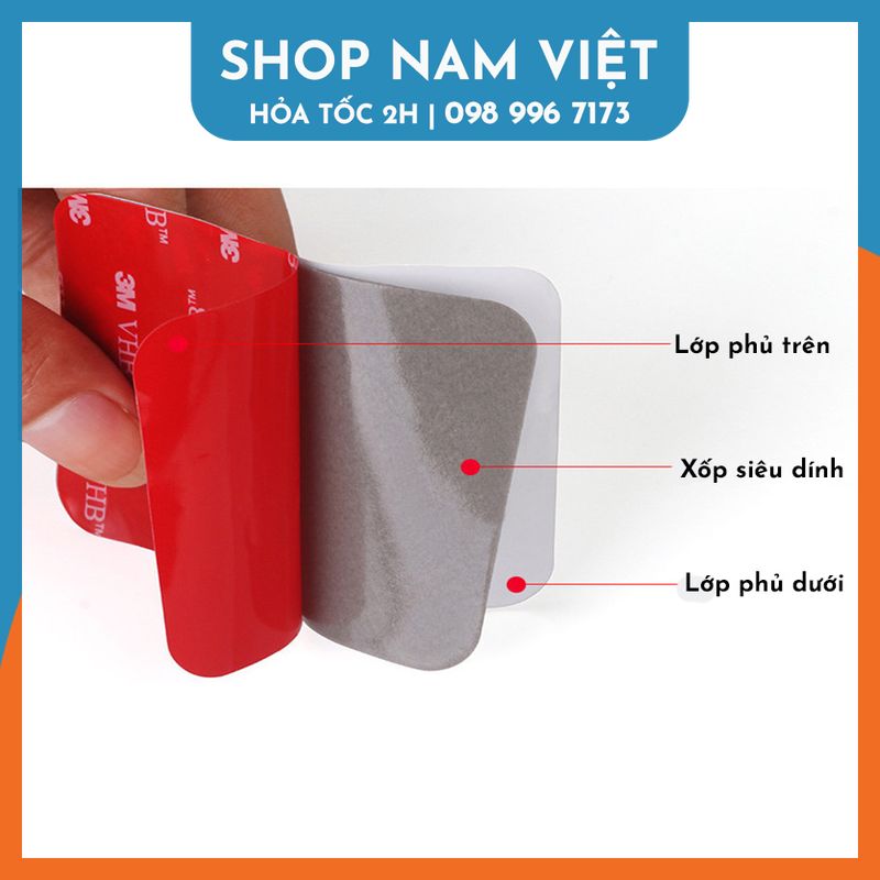 Miếng Dán 3M VHB Siêu Dính Dán Camera Hành Trình, Phụ Kiện Oto