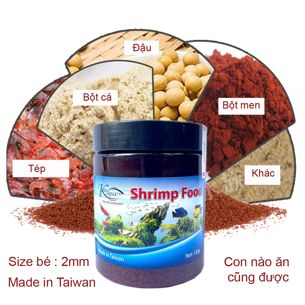 Shrimp food-food expert clove landscape, ornamental fish