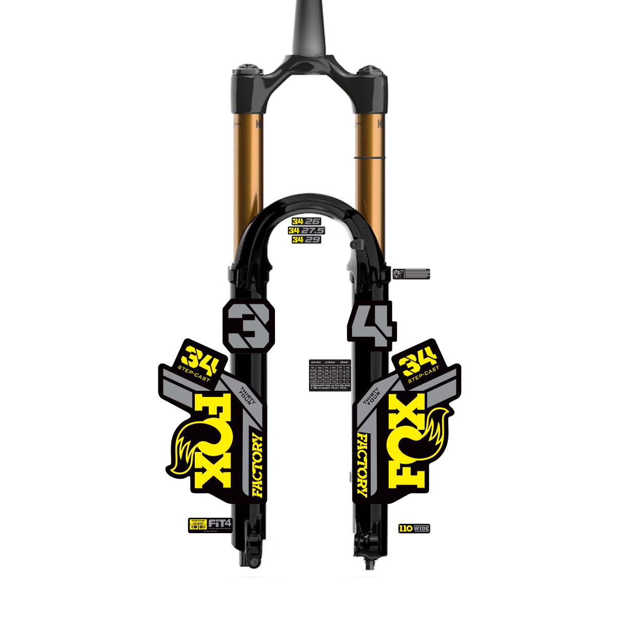 tem decal dán phuộc xe đạp địa hình Fox kashima  34 2021 (1) | cheetahdecals.com