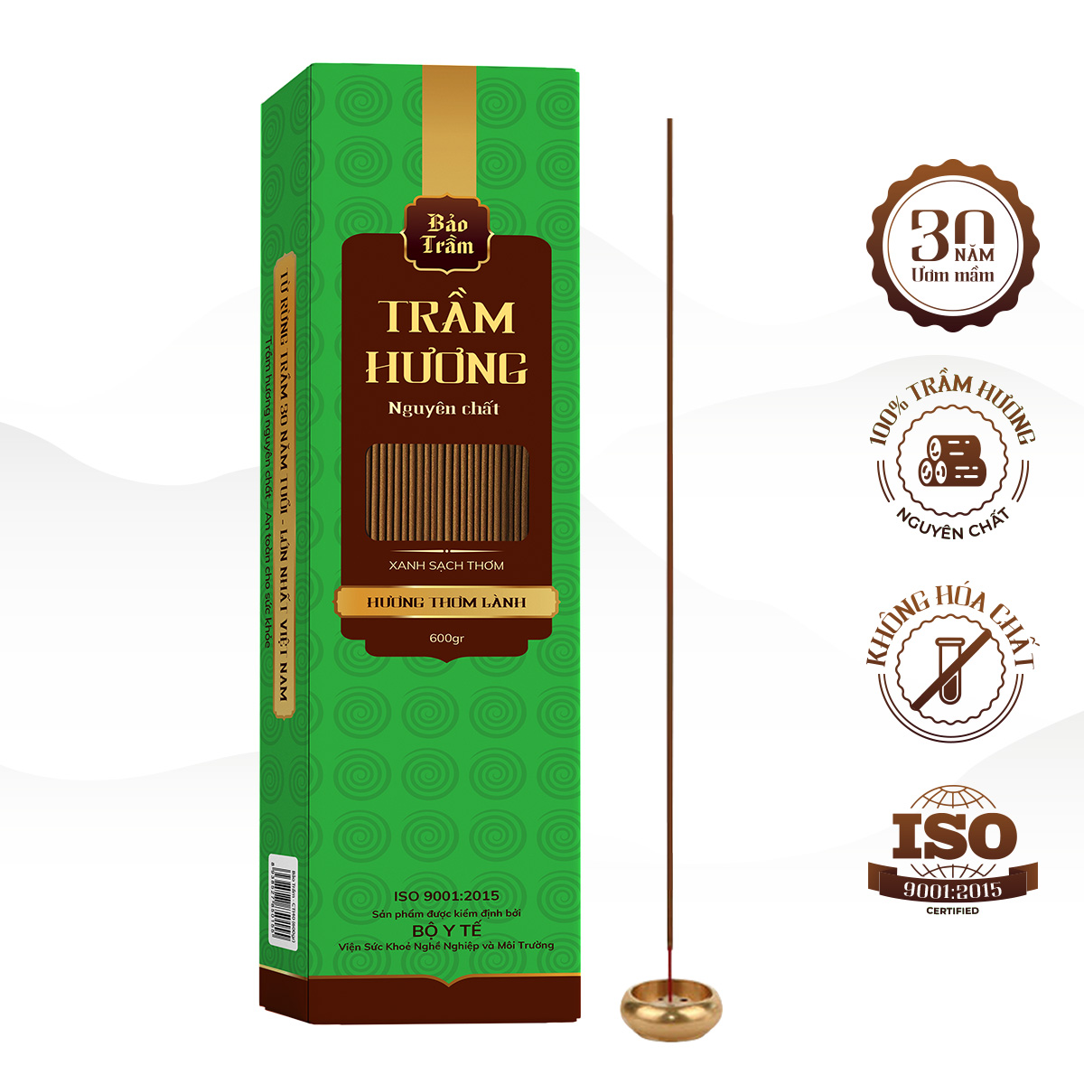 Nhang trầm hương bảo trầm, hương thơm lành 20cm/ 30cm/ 40cm