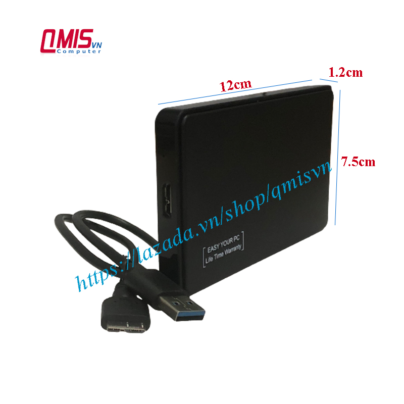 Hộp đựng ổ cứng hdd ssd 2.5 inch, box ổ cứng 2.5 inch external case usb 3.0, đầu đọc ổ cứng laptop