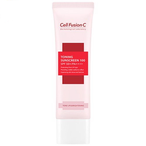 Kem Chống Nắng Cell Fusion C Toning Sunscreen 100 SPF 50+ Nâng Tông Da 50ml (Hồng)