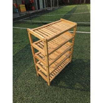 Kệ Dép Tháo Lắp 5 tầng ( Gỗ Cao Su )