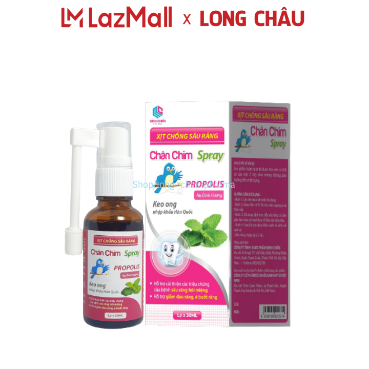 Xịt chống sâu răng Chân chim Spray (Lọ 30ml )