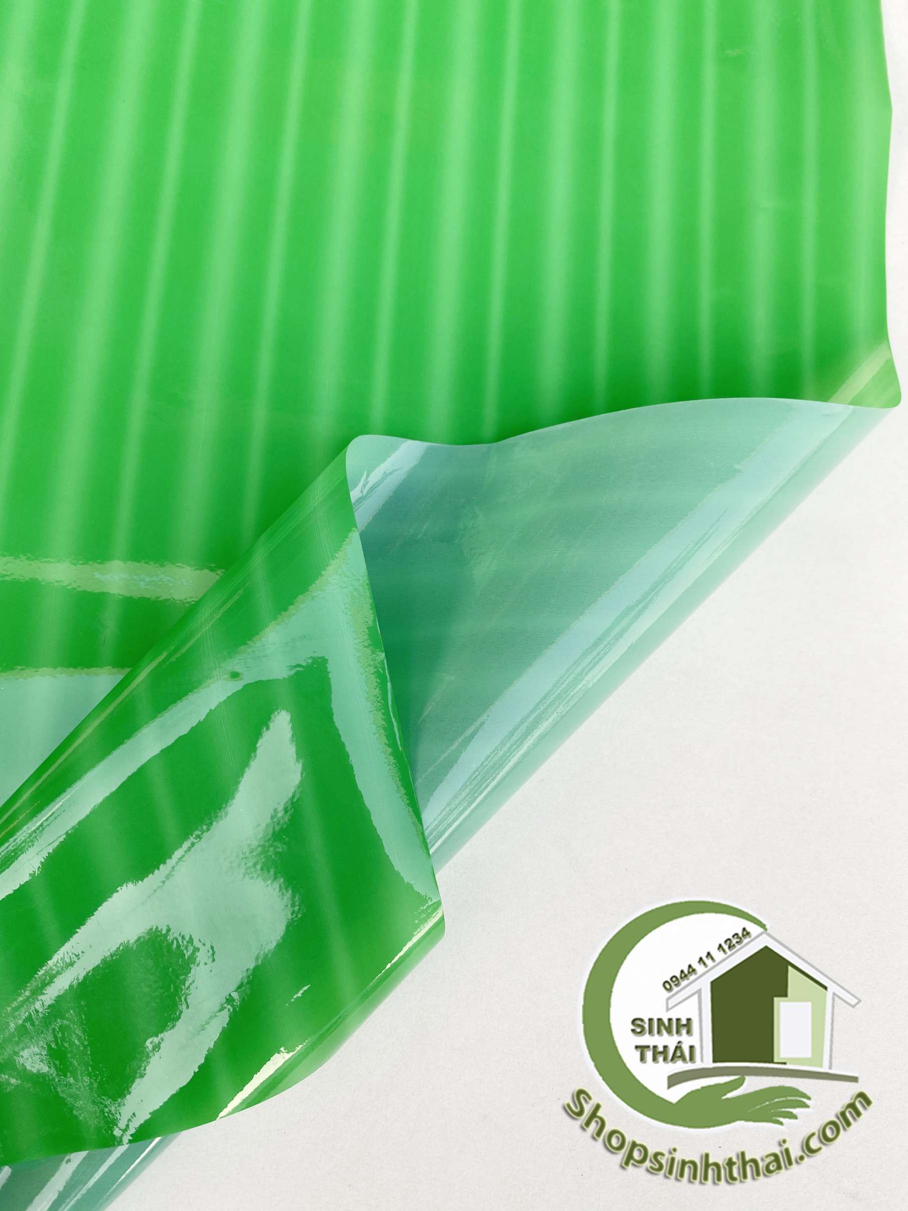 Lá chuối giả gói giò, chả lụa, nem chua - Giấy kiếng xanh lá gói giò [ 1 mét x khổ 77cm ] - Cắt liền thành 1 tấm liền