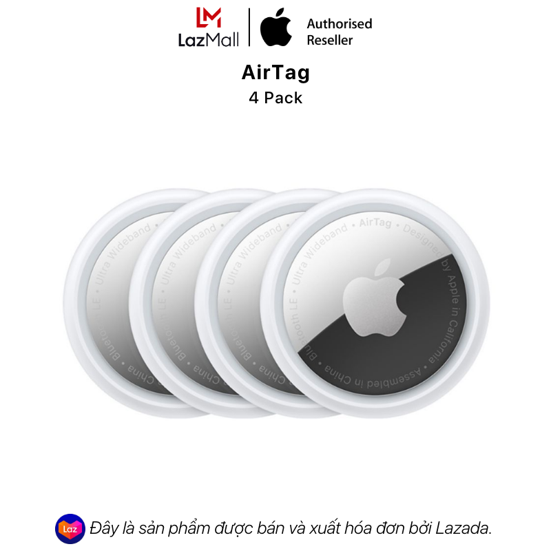 Thiệt bi định vị Apple AirTag (4 pack)-Hàng Chính Hãng