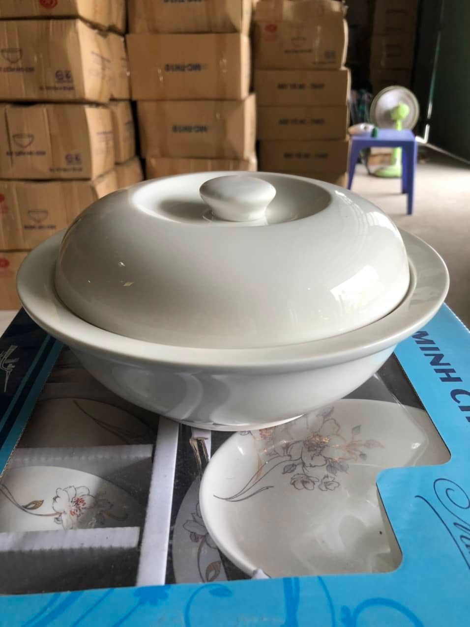 Thố sứ cao cấp Minh Châu 22cm