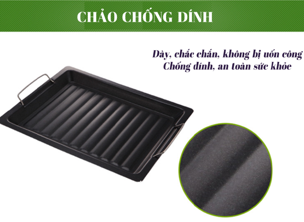 Khay nướng thịt chống dính Khay nướng thịt Hàn Quốc