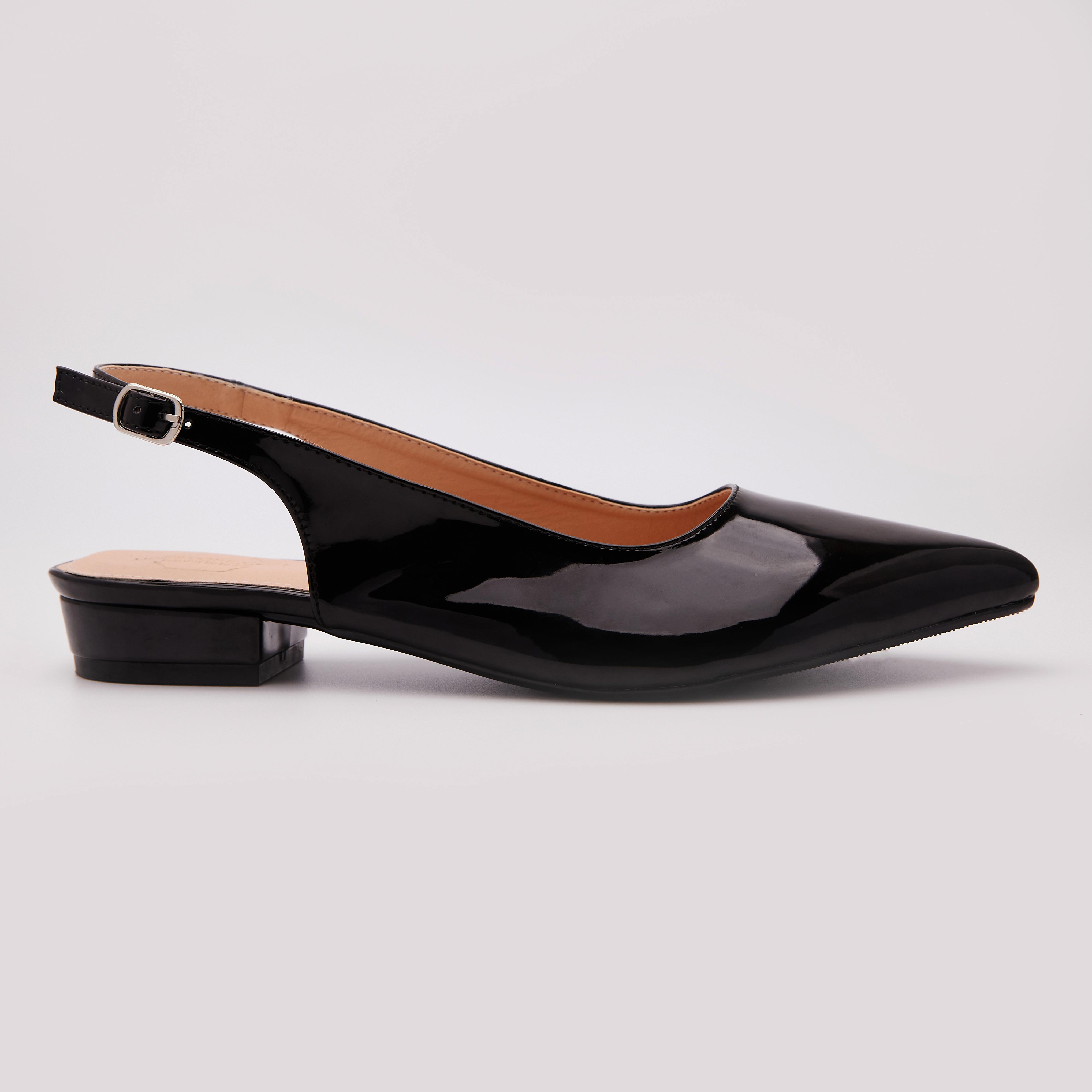 Giày Sandal Mũi Nhọn Da Bóng Basic Công Sở Thương Hiệu Himistore