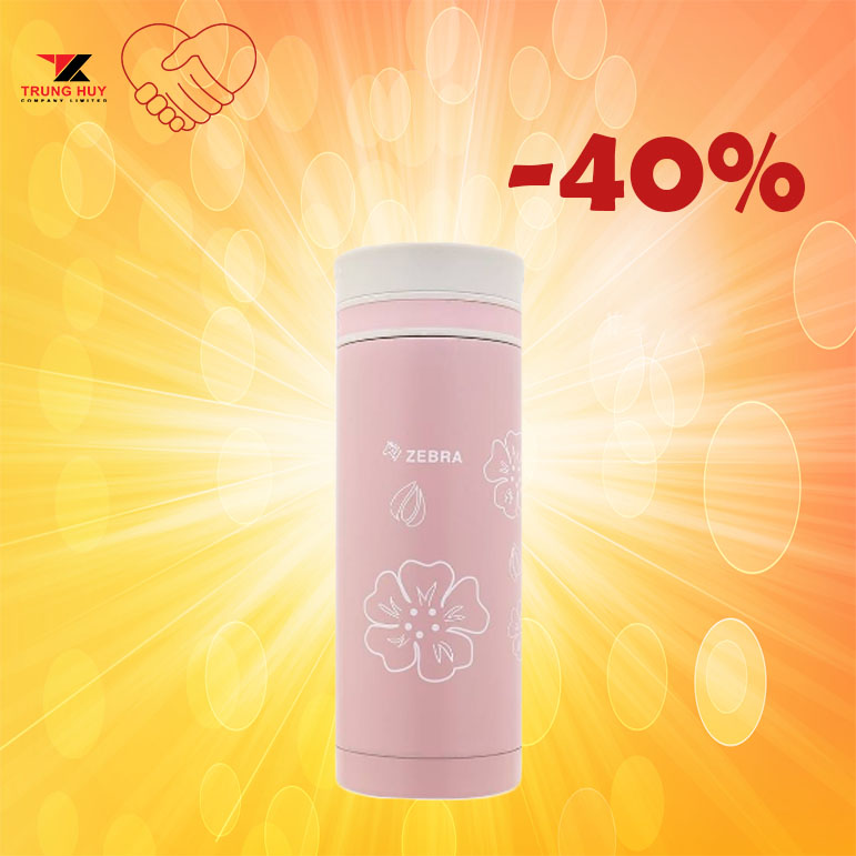 Bình giữ nhiệt zebra Thái Lan cao cấp 350ml - Flora- 112990