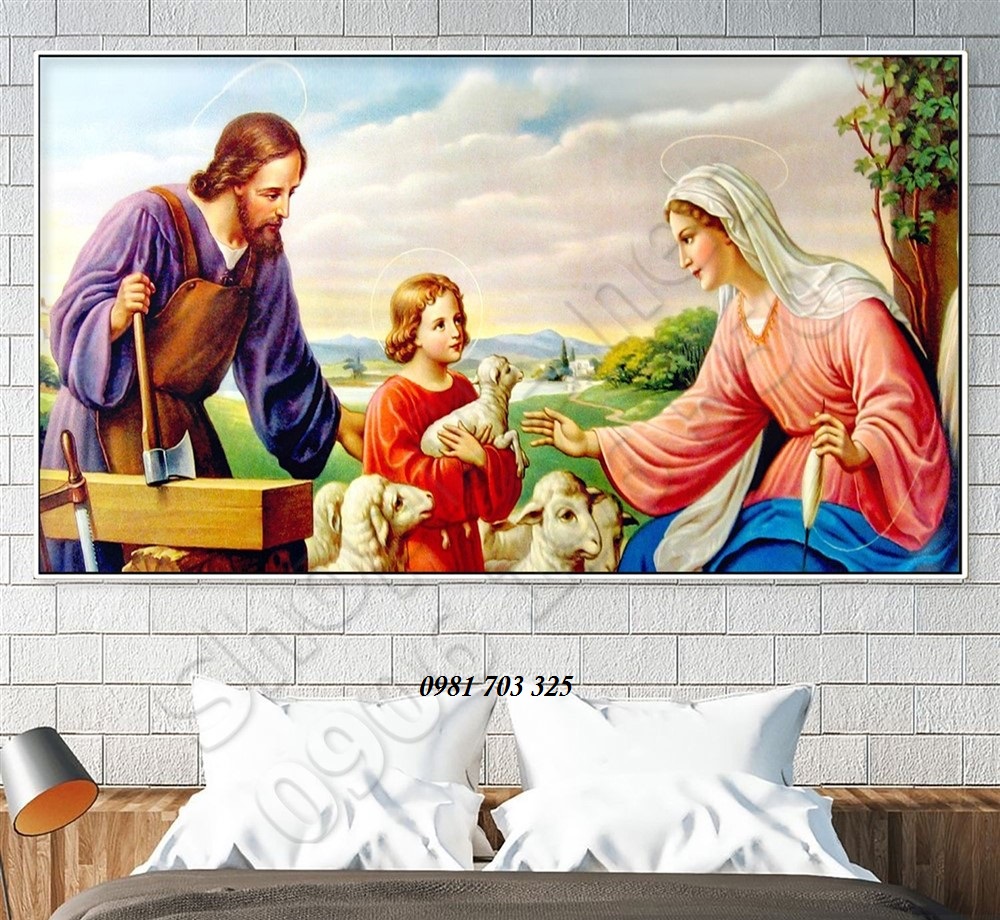 Gạch tranh 3D - gạch tranh công giáo