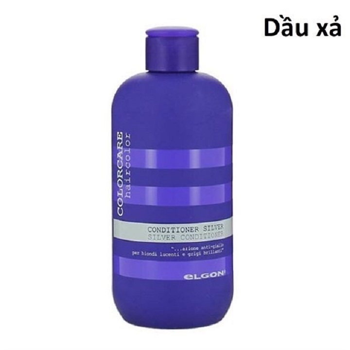 xả tím khử ánh vàng, tóc bạch kim ELGON 300ml