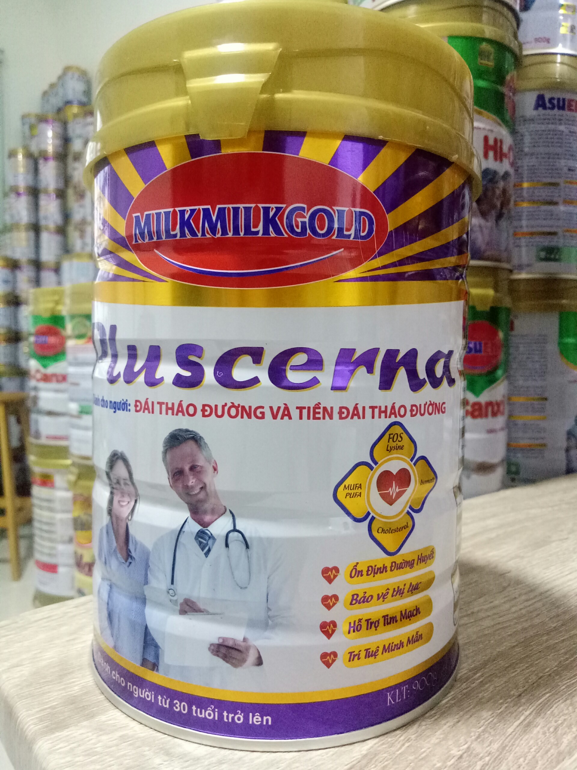 SỮA DÀNH CHO NGƯỜI TIỂU ĐƯỜNG, TIM MẠCH, HUYẾT ÁP MILKMILKGOLD 900g