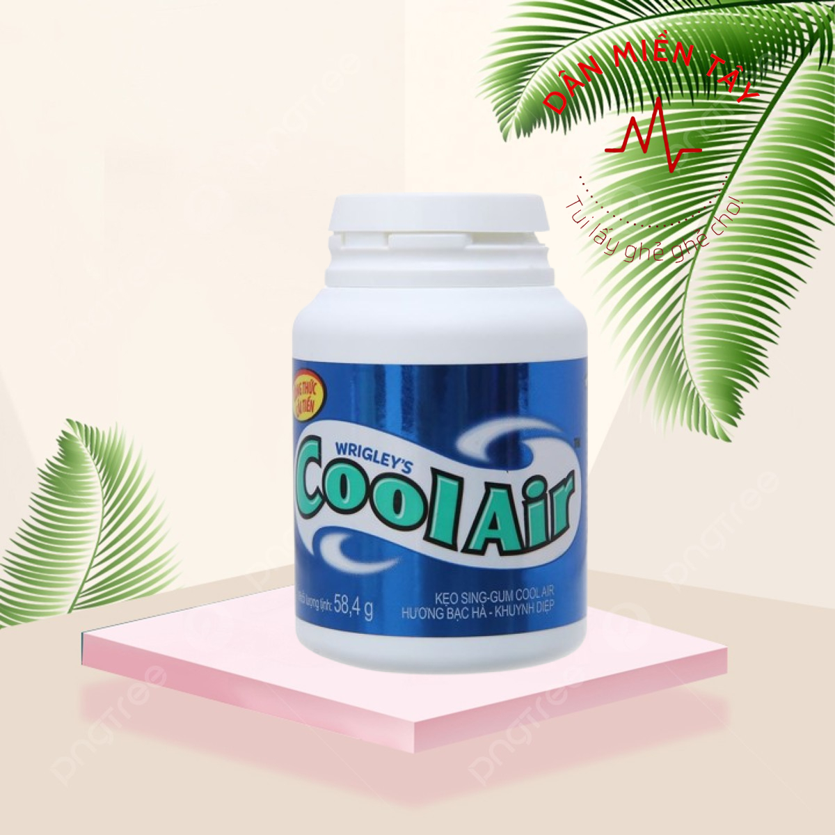 Hủ kẹo singum Cool Air, Doublemint 58.4g