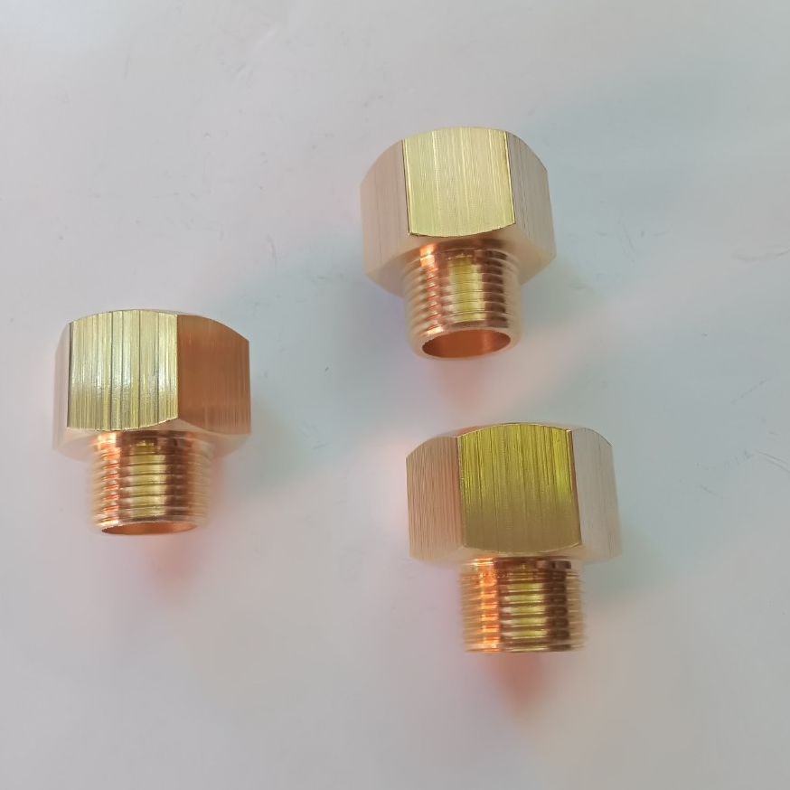 Lơ nối ren ngoài 17mm ren trong 21mm (  chụp, búp 21-17)đồng thau