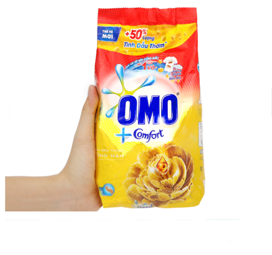 Bột giặt OMO Comfort tinh dầu thơm nồng nàn 720g