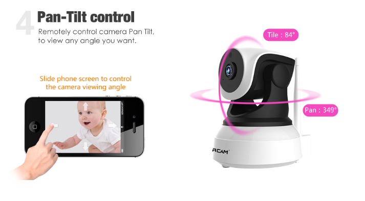 Camera wifi ip C7824 720P Vstarcam (Tặng thẻ 64GB)