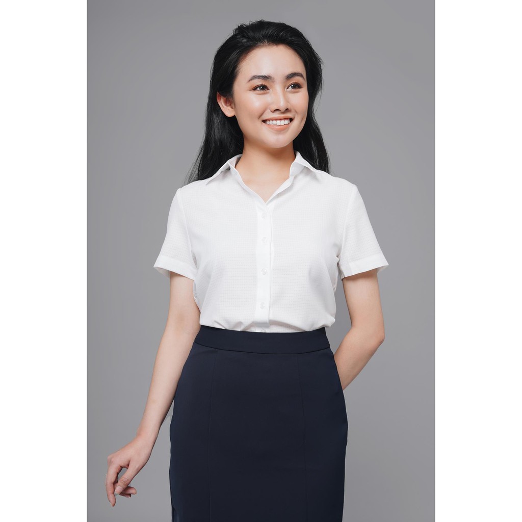 ÁO Sơ mi TRẮNG ngắn tay công sở