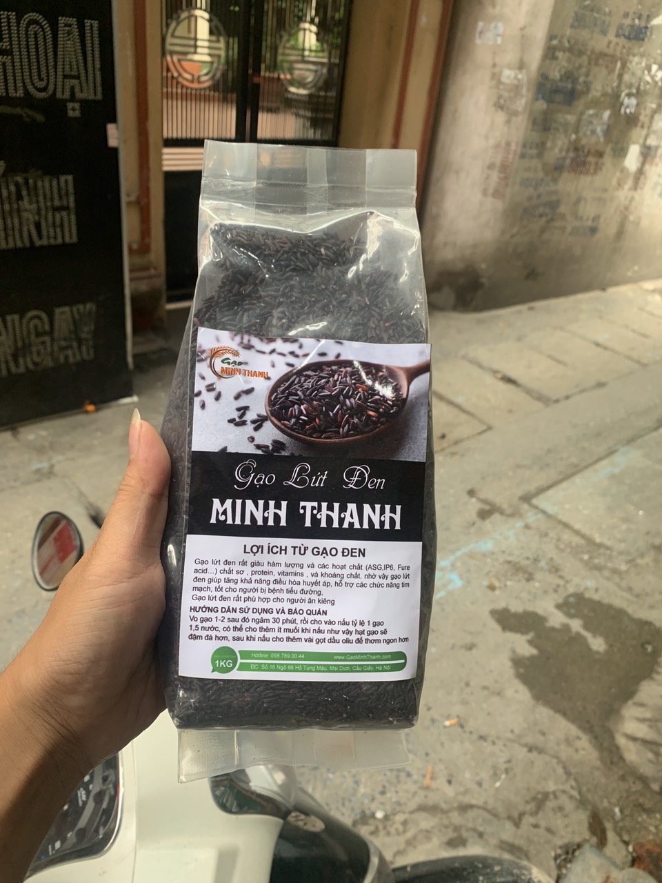 Gạo Lứt Đen Dẻo Thơm (Túi 1kg)