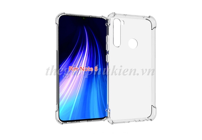 Ốp lưng silicon dẻo trong suốt chống sốc Xiaomi Redmi Note 8T