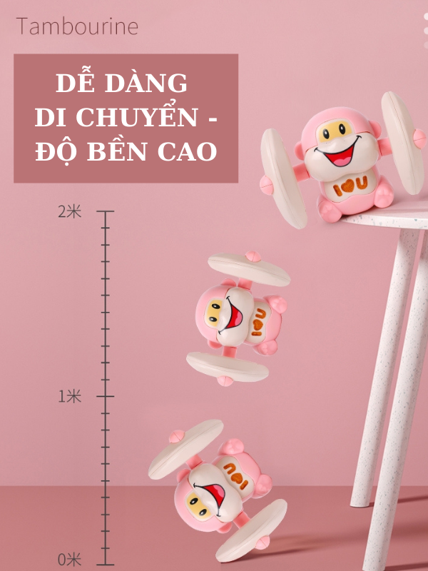 Đồ chơi con khỉ phát nhạc, có đèn, có nhạc