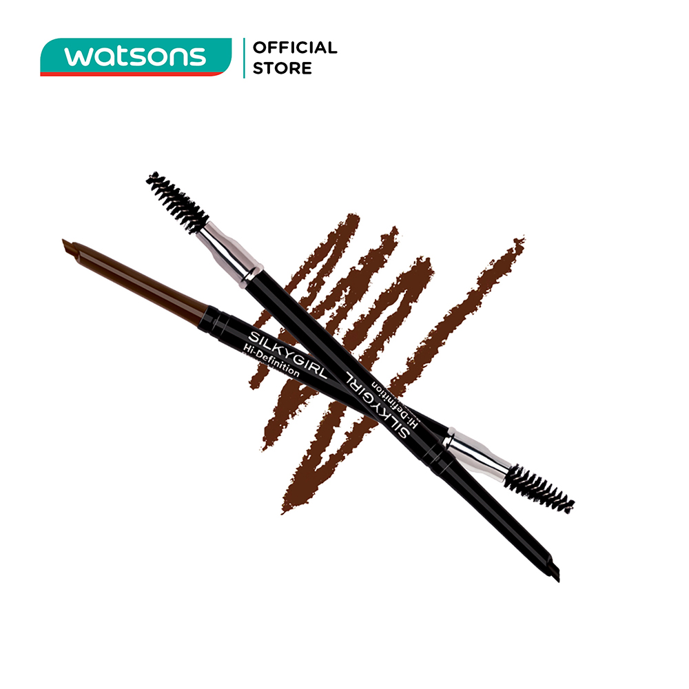 Chì Mày Silkygirl Hi-Definition Brow Liner - 02 Dark Brown 0.35g