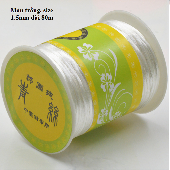 Dây tim size 1.5mm cuộn 80m làm vòng tay