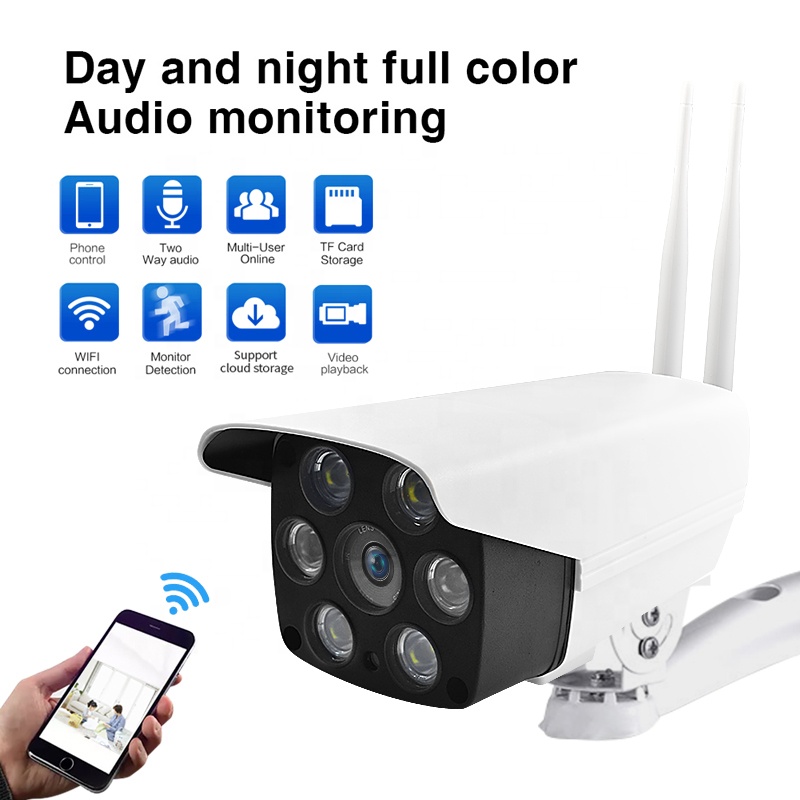 Các loại camera an ninh, Bộ camera an ninh gia đình, Camera C6 Cao Cấp, Chuẩn IP65 Chống Nước,  Đèn LED Hình Ảnh Có Màu Ban Đêm, Đèn Hồng Ngoại, Đàm Thoại, Chống Trộm. Bảo Hành Lỗi 1 Đổi 1