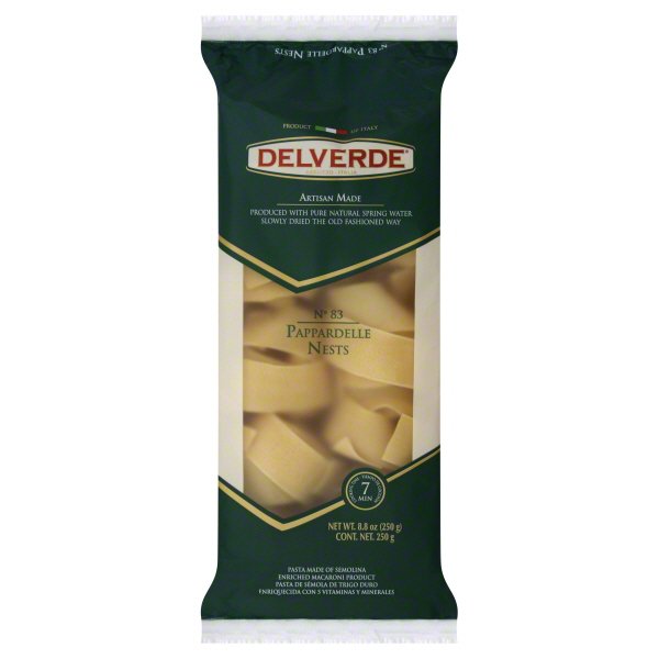 Pappardelle nests delverde