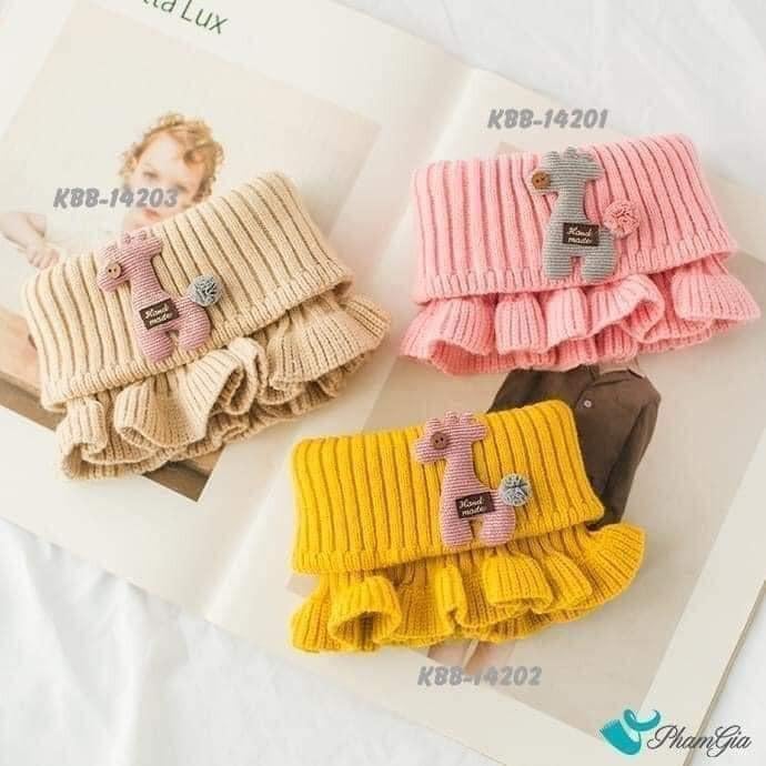 Khăn len ống quàng cổ mùa đông cho bé