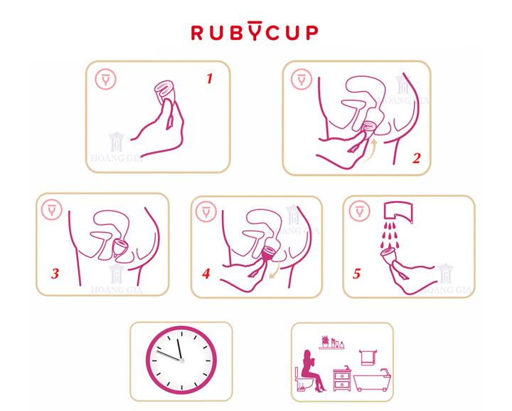 Ruby Cup Mentrual Cup (Blue size Medium)
