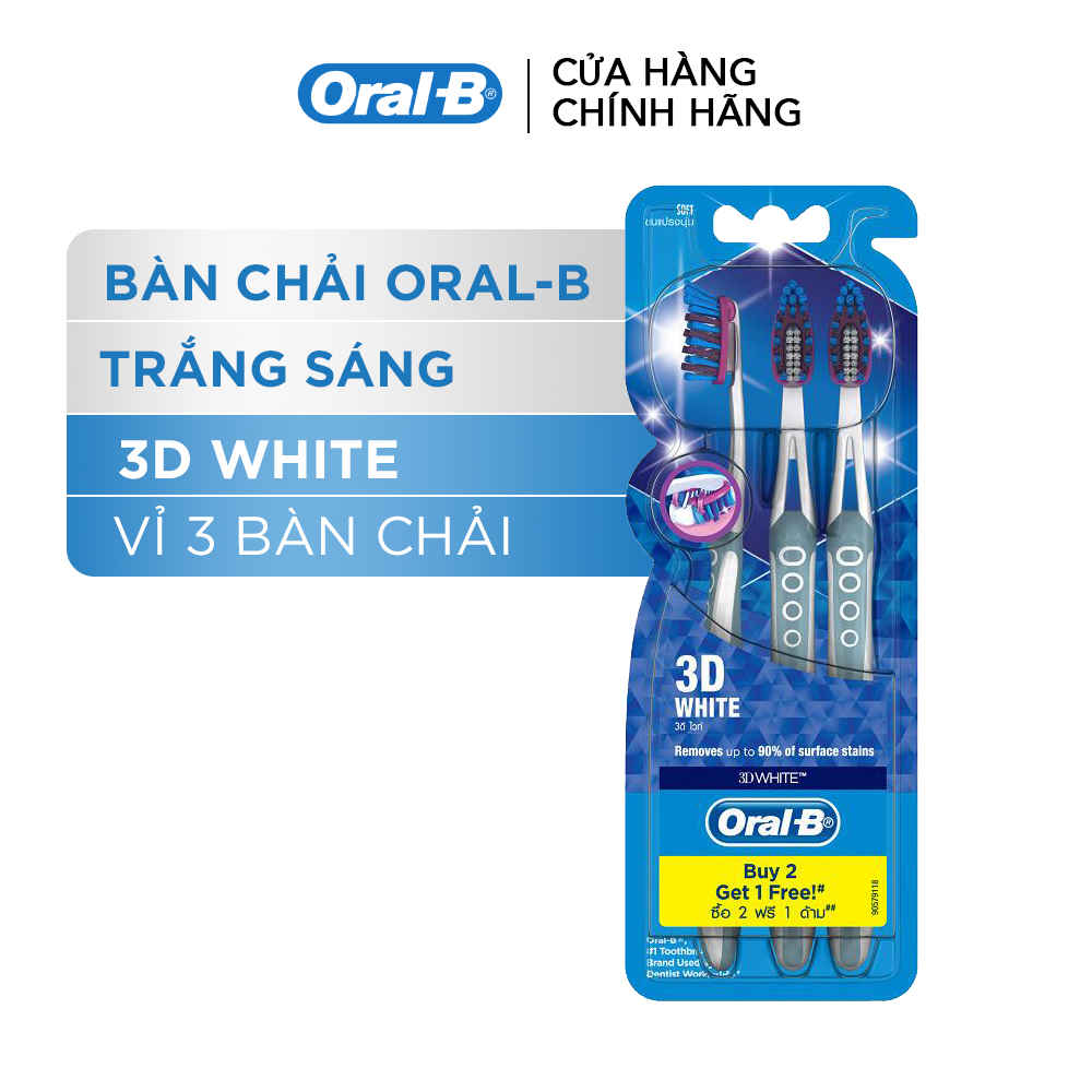 Combo 2 Vỉ Bàn Chải Đánh Răng ORAL-B Vỉ 3 Cây x2