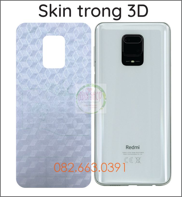 [HCM]Miếng dán mặt lưng skin carbon Xiaomi Redmi Note 9s / note 9 pro / note 9 promax / xm note 9