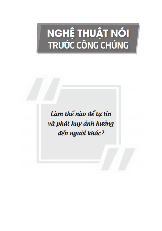 Nghệ thuật nói trước công chúng (bìa mềm)