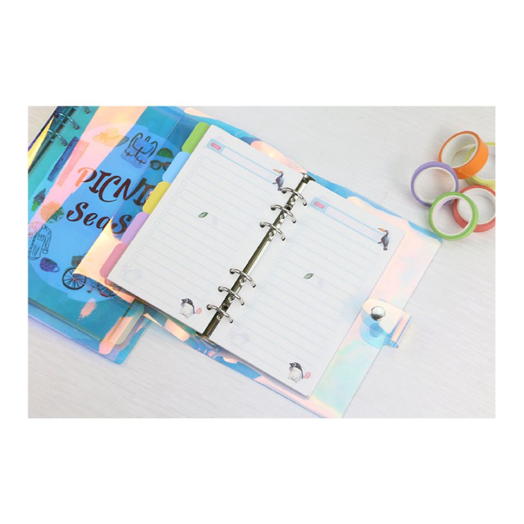 [HCM] SỔ CÒNG BINDER Hologram A5 [KÈM GIẤY + THƯỚC]