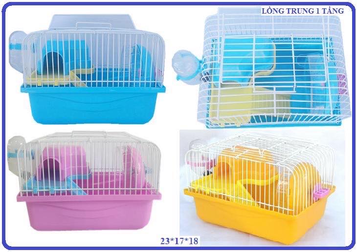 [HCM]Lồng hamster xách tay kèm tầng lửng cho hamster.
