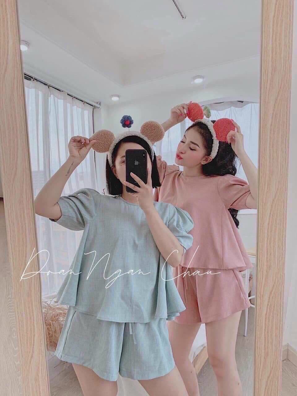 Set bộ đũi cực xinh mặc nhà dạo phố dạo biển thoải mái cho phái đẹp aqcs