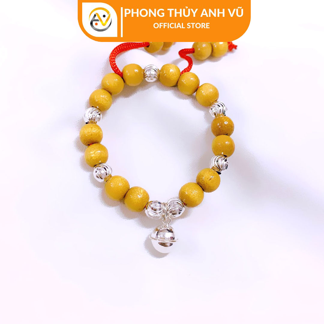 Vòng đeo tay dâu tằm cho bé sơ sinh - Chất liệu dâu tằm việt nam 100% - Bảo hành 12 tháng